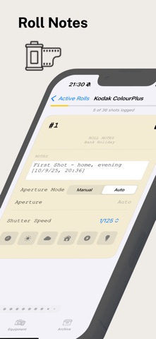 Roll Notes screenshot