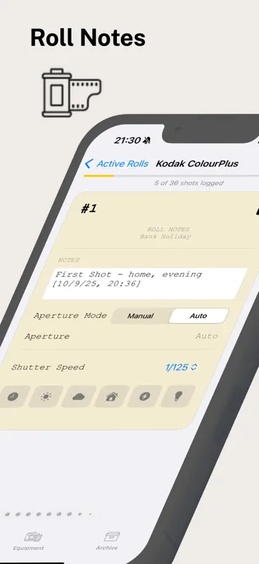 Roll Notes screenshot 1 of 5