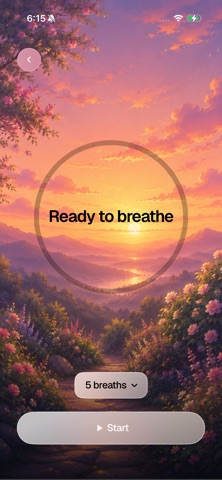 Breathing Exercises to Relax iPhone screenshot