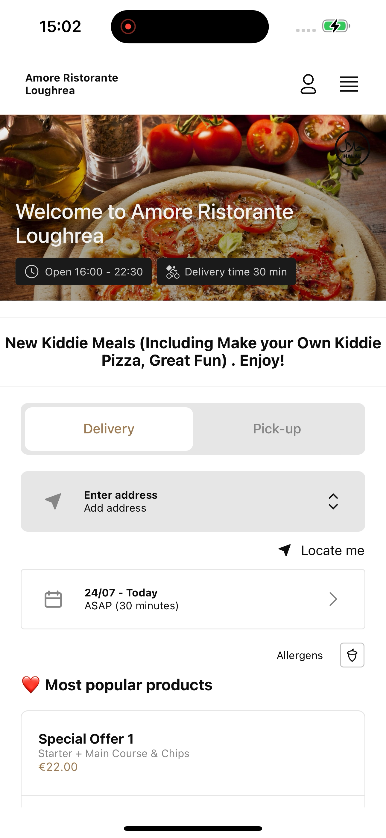 Amore Ristorante Loughrea screenshot 5