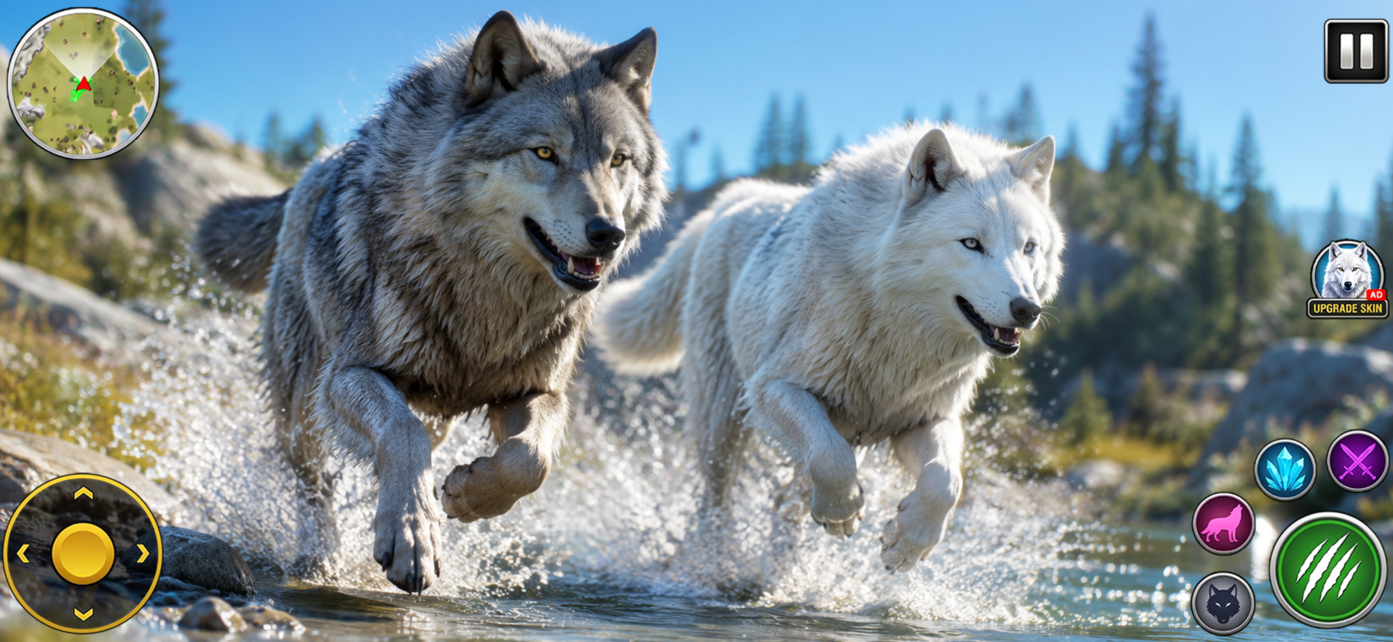 Wolf Simulator 3D Wild Animal screenshot 4