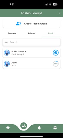 Tasbih Global Group Counter iPhone screenshot