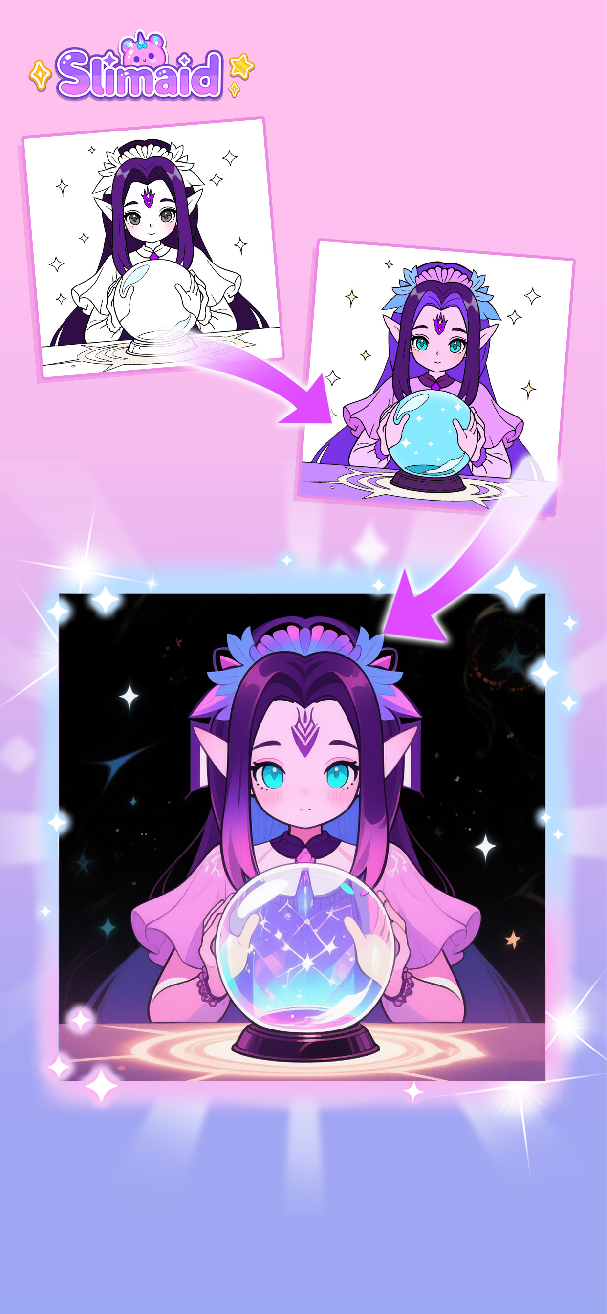 Slimaid Princess Magic Colors