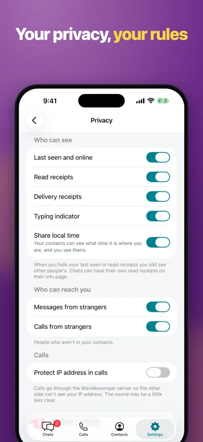 Screenshot 5 di 5 di MaxMessenger