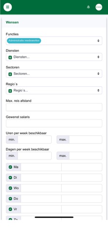 Flex Services Werk Vacatures screenshot