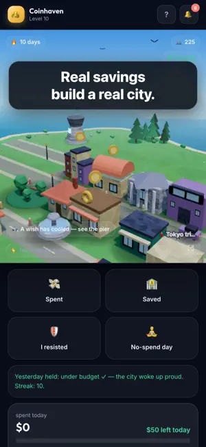 Saveport: Save & Build City screenshot 1