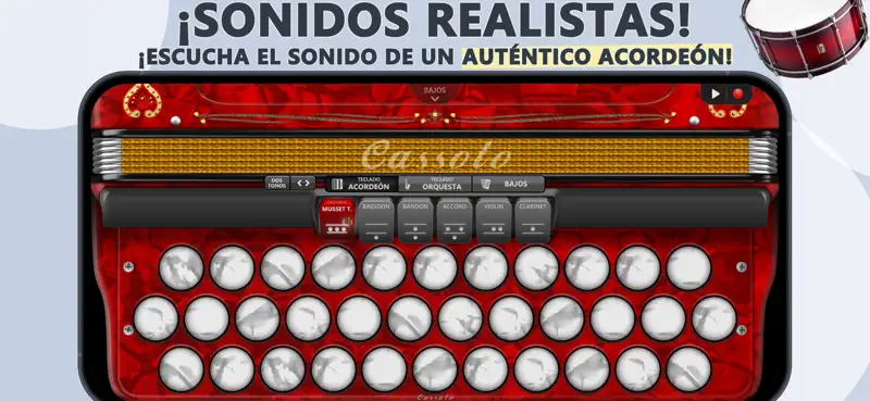 Acordeón Cassoto Diatónico screenshot 1 of 6