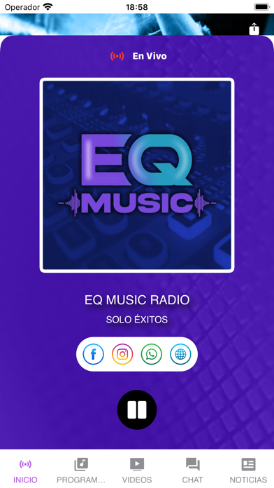 EQ Music Radio Screenshot