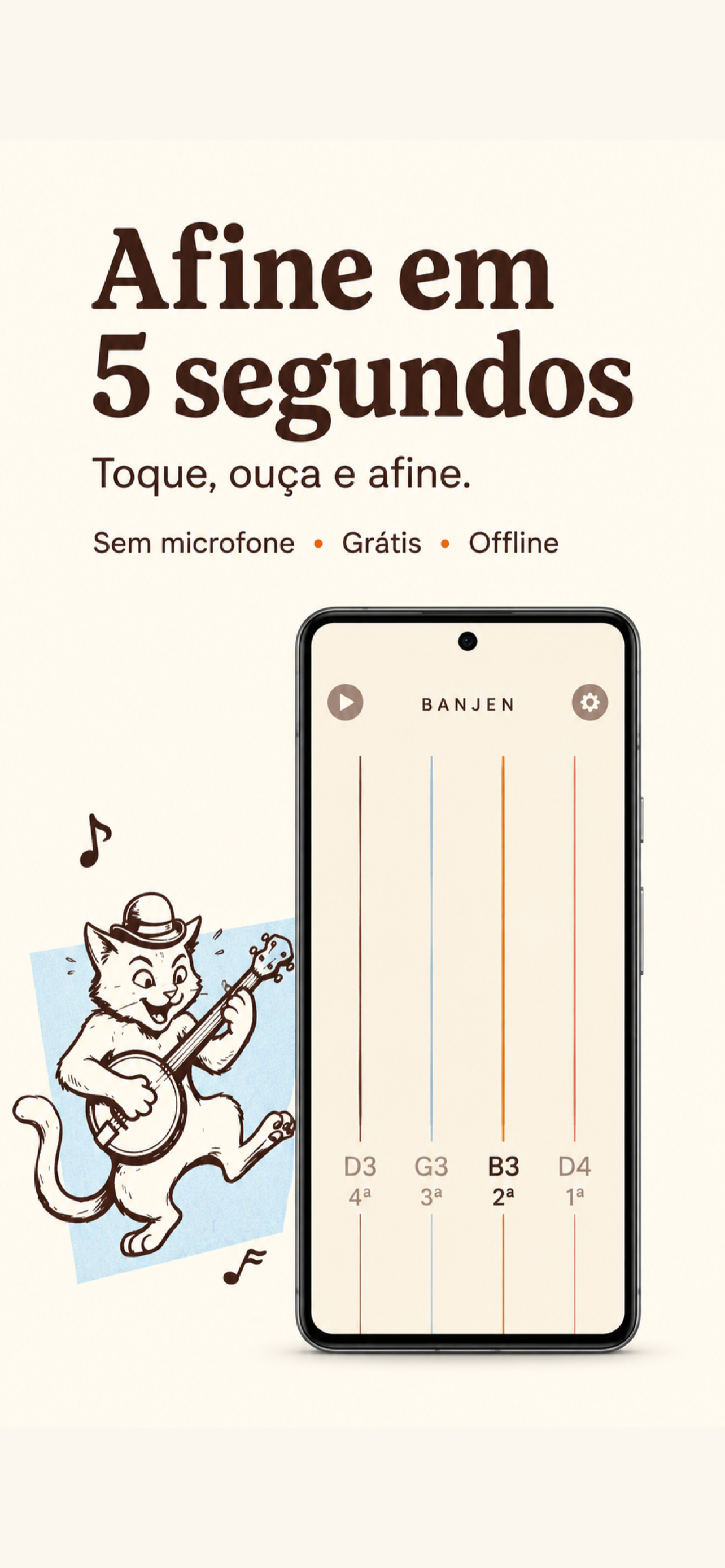Afinador de Cavaquinho e Banjo screenshot 3