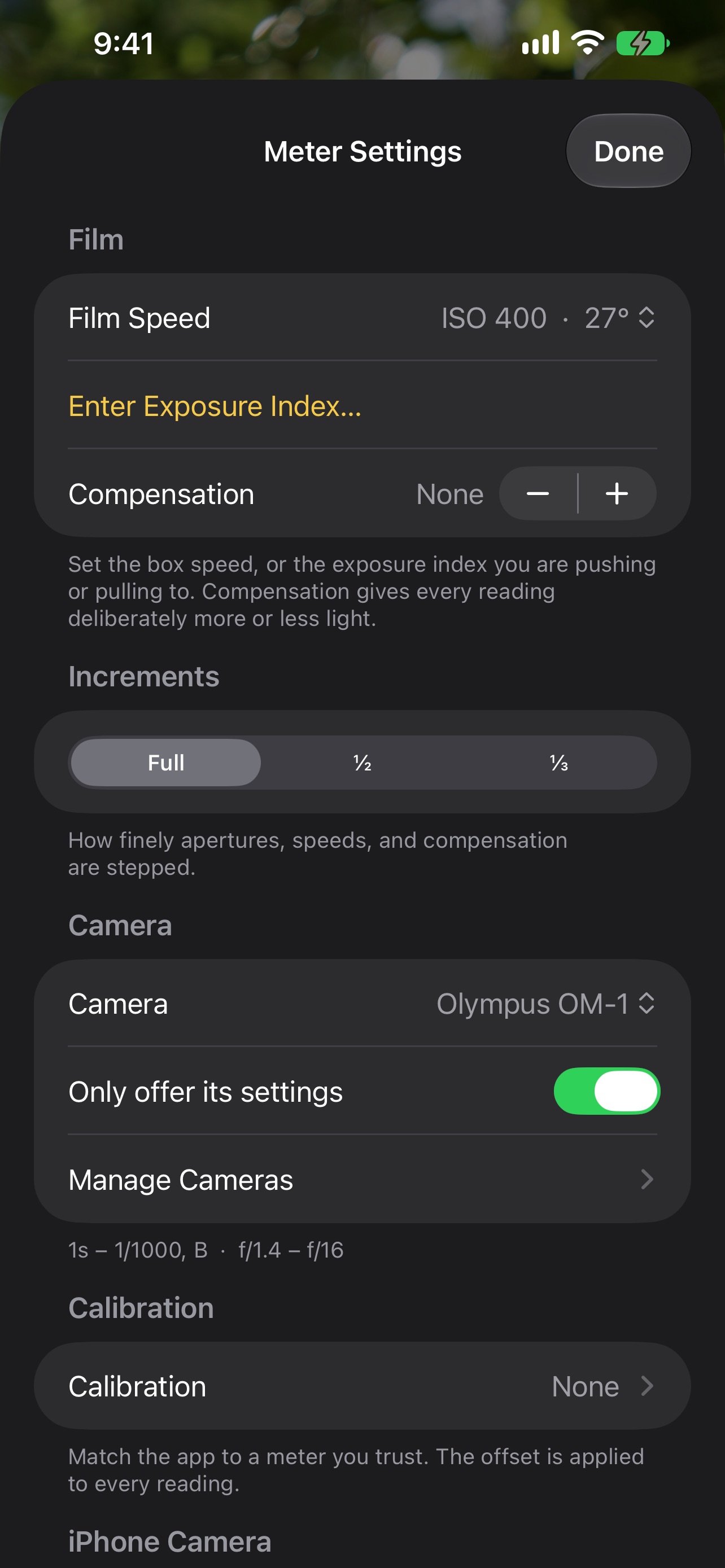 Screenshot 3 of Light Right - Film Light Meter