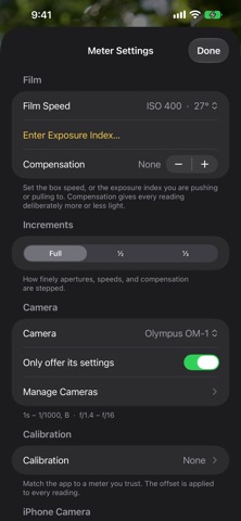 Light Right - Film Light Meter screenshot 3