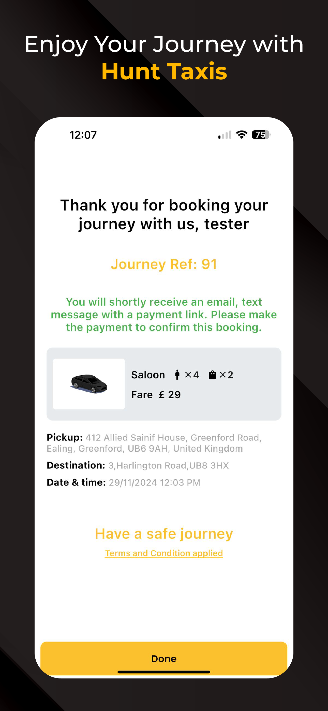 Hunts Taxis