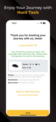 Hunts Taxis screenshot