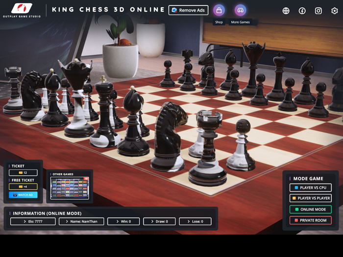 King Chess 3D Online