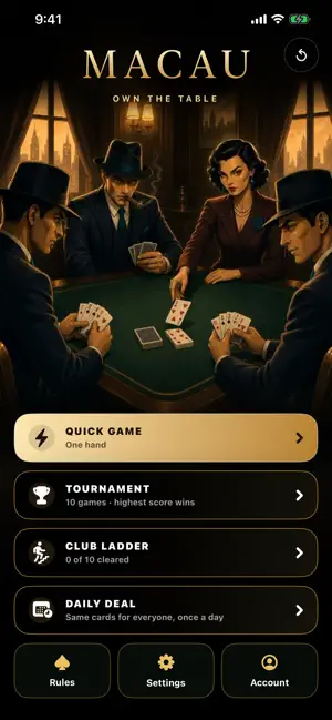 Macau: Makao Card Game screenshot 1