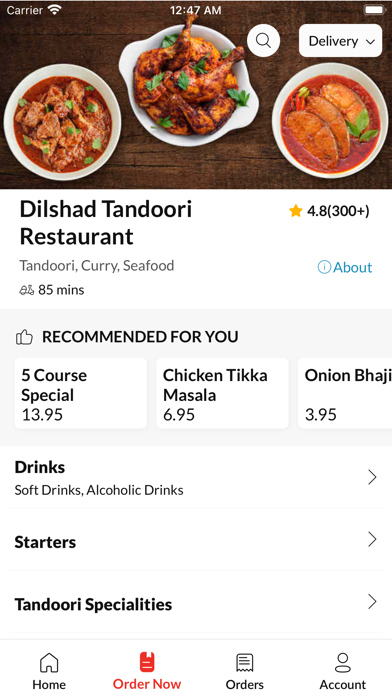 Dilshad Tandoori Restaurant Screenshot