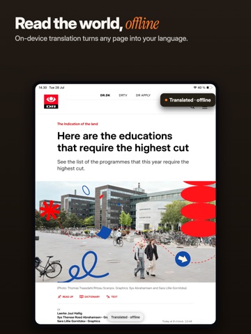 The Browser - Private AI iPad screenshot