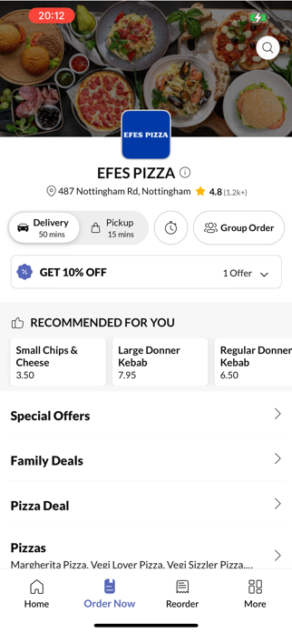 EFES PIZZA. Screenshot 2 of 4