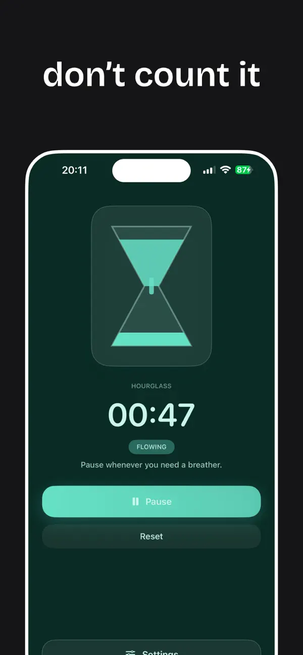 #3. FlowTimer-Calming Visual Timer (iOS) Ved: Haeseong Jung