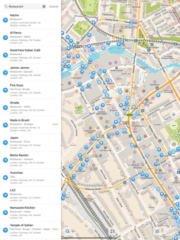 CoMaps iPad screenshot