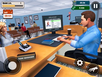 Bank Management Job Sim Game iPad screenshot