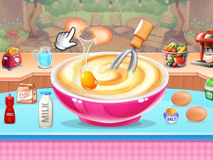 アイスクリームメーカー カップケーキ作り