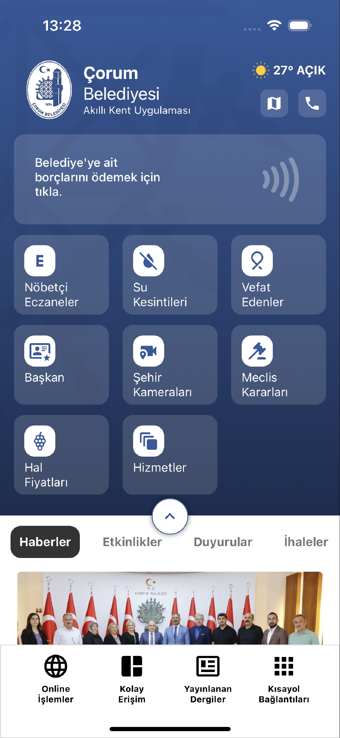 Çorum Belediyesi Mobil Uyg. screenshot 4