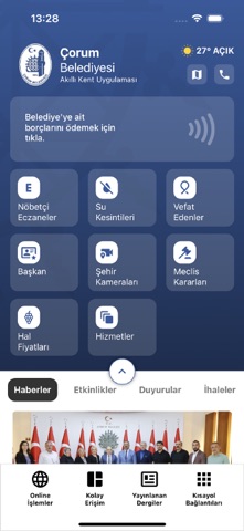 Çorum Belediyesi Mobil Uyg. screenshot