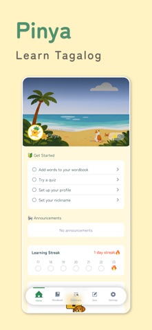 Pinya - Learn Tagalog Screenshot 1 of 5