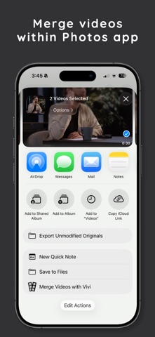 Vivi - Merge Videos iPhone screenshot