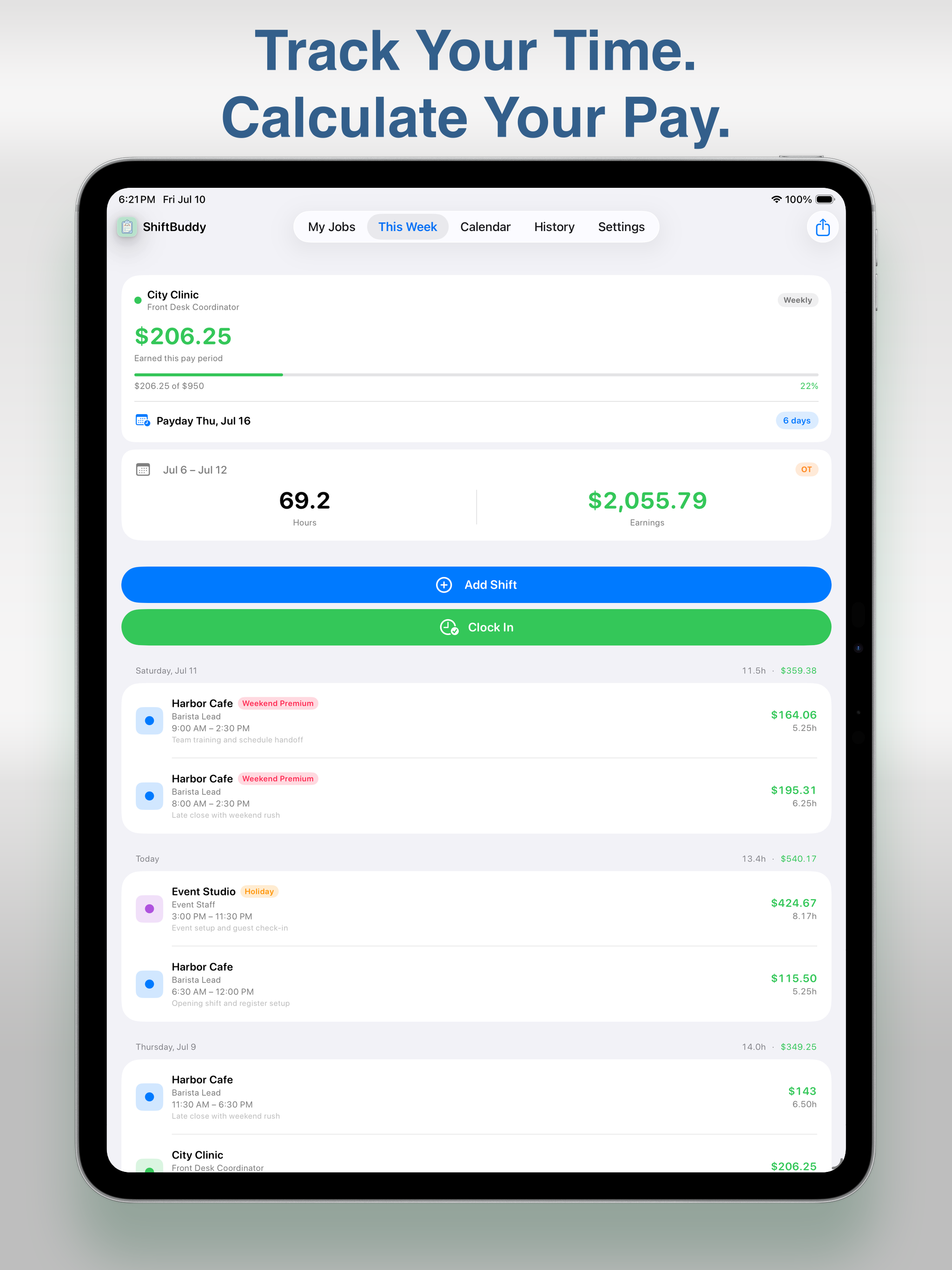ShiftBuddy - Track Work Hours screenshot 11