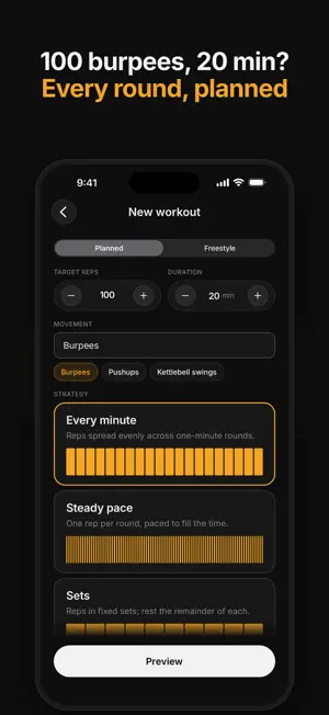 Workrate: Burpee Timer screenshot 2