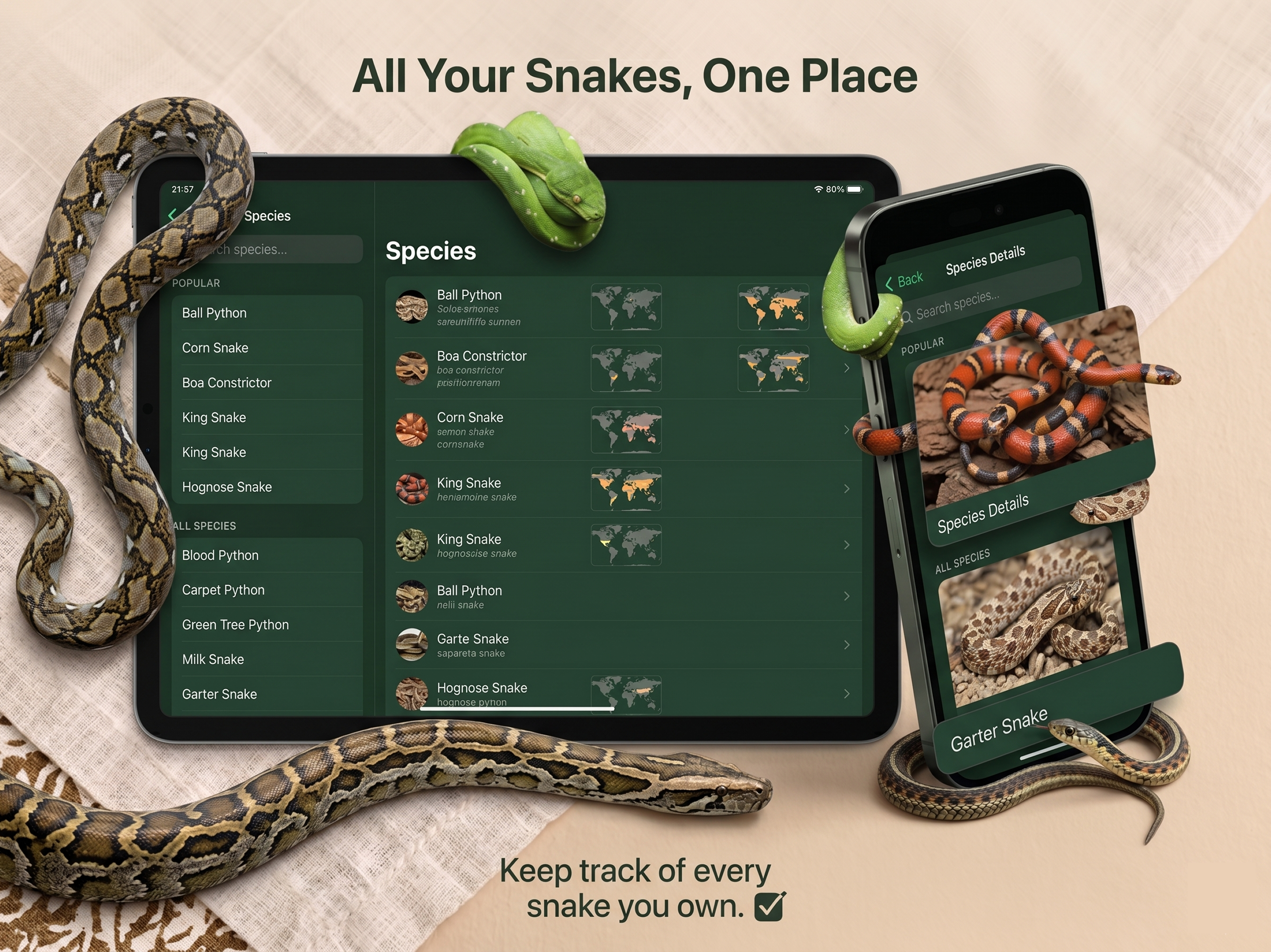Snakey - Snake Care & Tracker