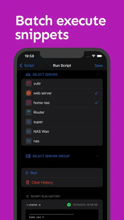 NeoServer: SSH Client|Terminal iPhone-skjermbilde 10