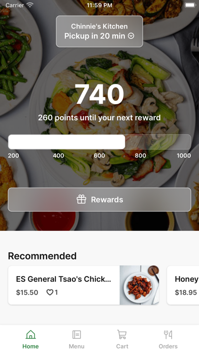 Chinnie's Kitchen iPhone screenshot 1 - Food & Drink app