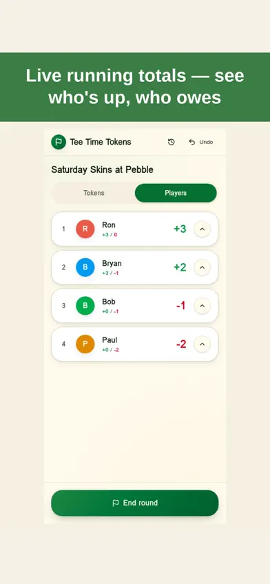 Tee Time Tokens screenshot 2