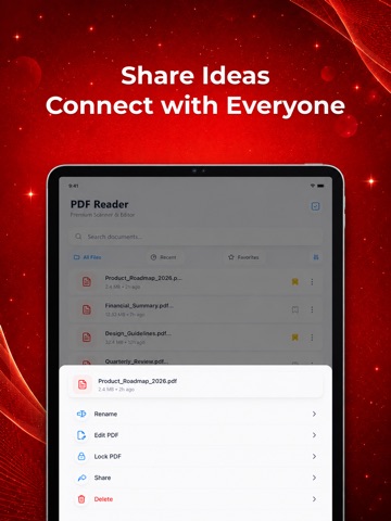 PDF Reader: Edit & OCR Scan iPad screenshot