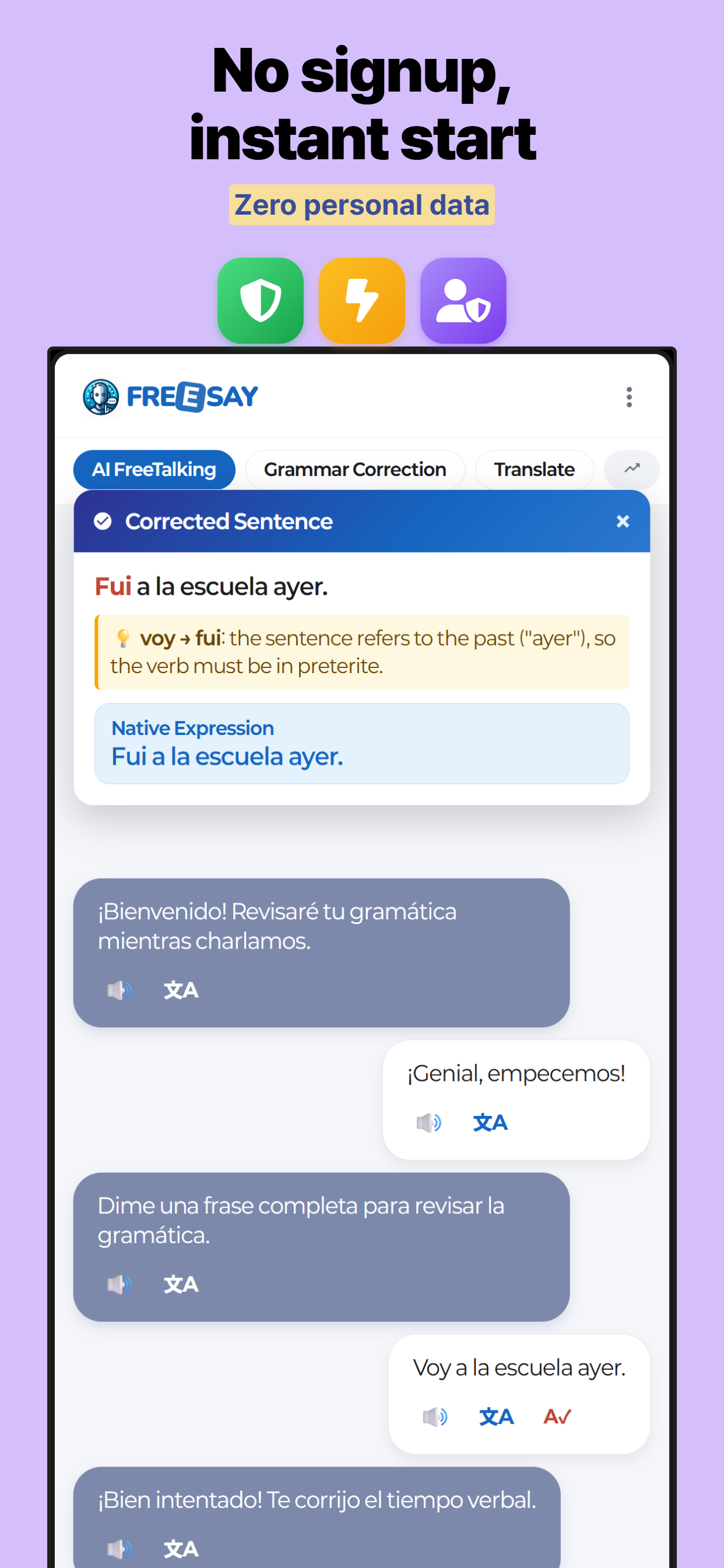 FreeSay - AI Language Coach screenshot 6