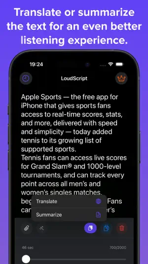 LoudScript: Text to Speech screenshot 2