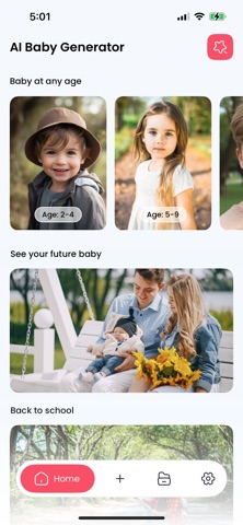BabySnap : AI Photo Maker iPhone screenshot