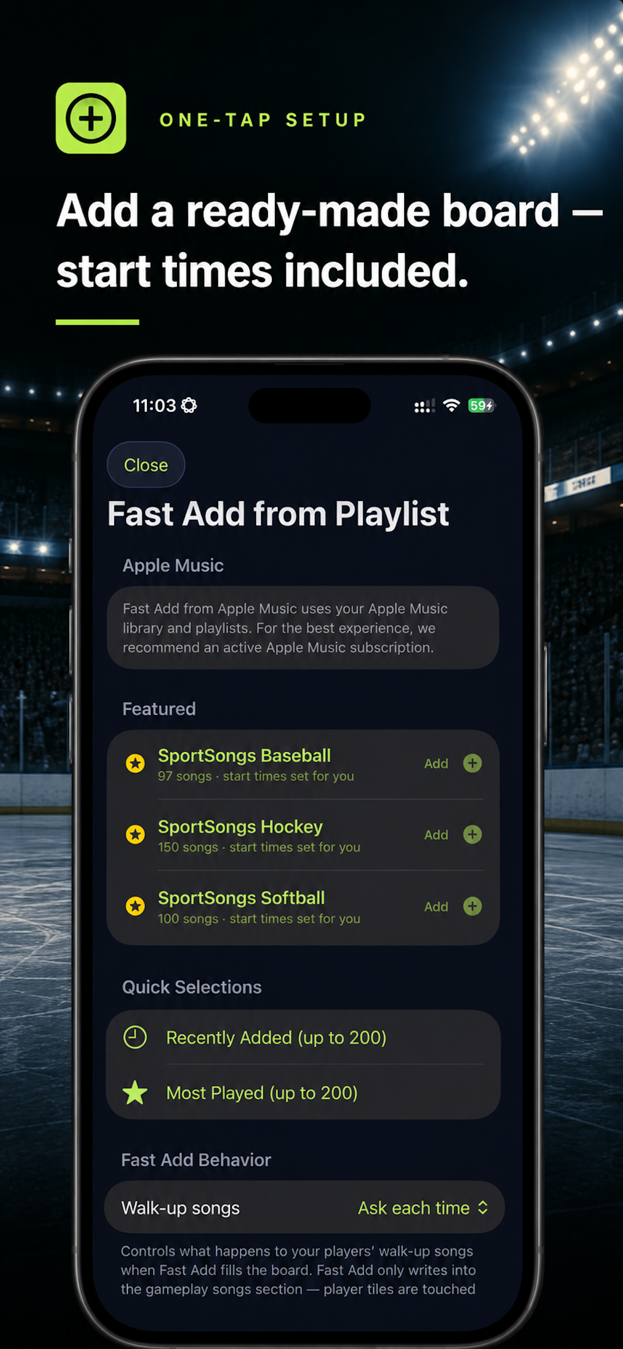 SportSongs screenshot 3