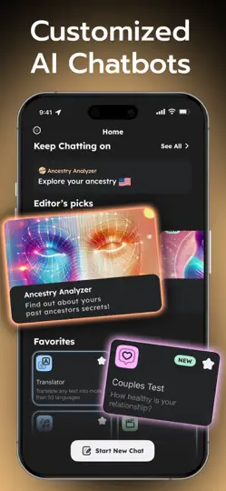 Capture d'écran de Gooroo: Ethnicity, AI Fortune sur iPhone 5