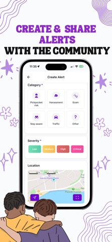 Noxentry: Safety Map & SOS iPhone screenshot