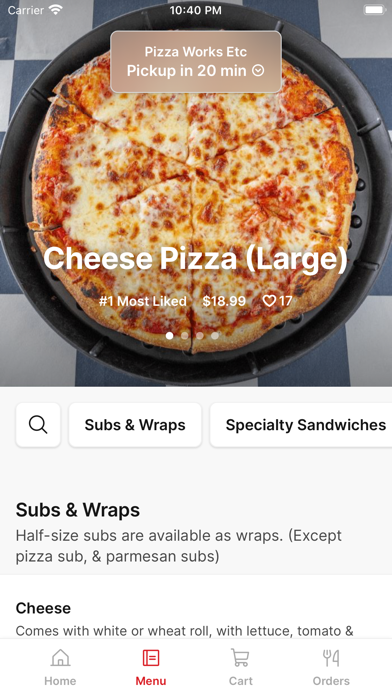Pizza Works Etc. Screenshot