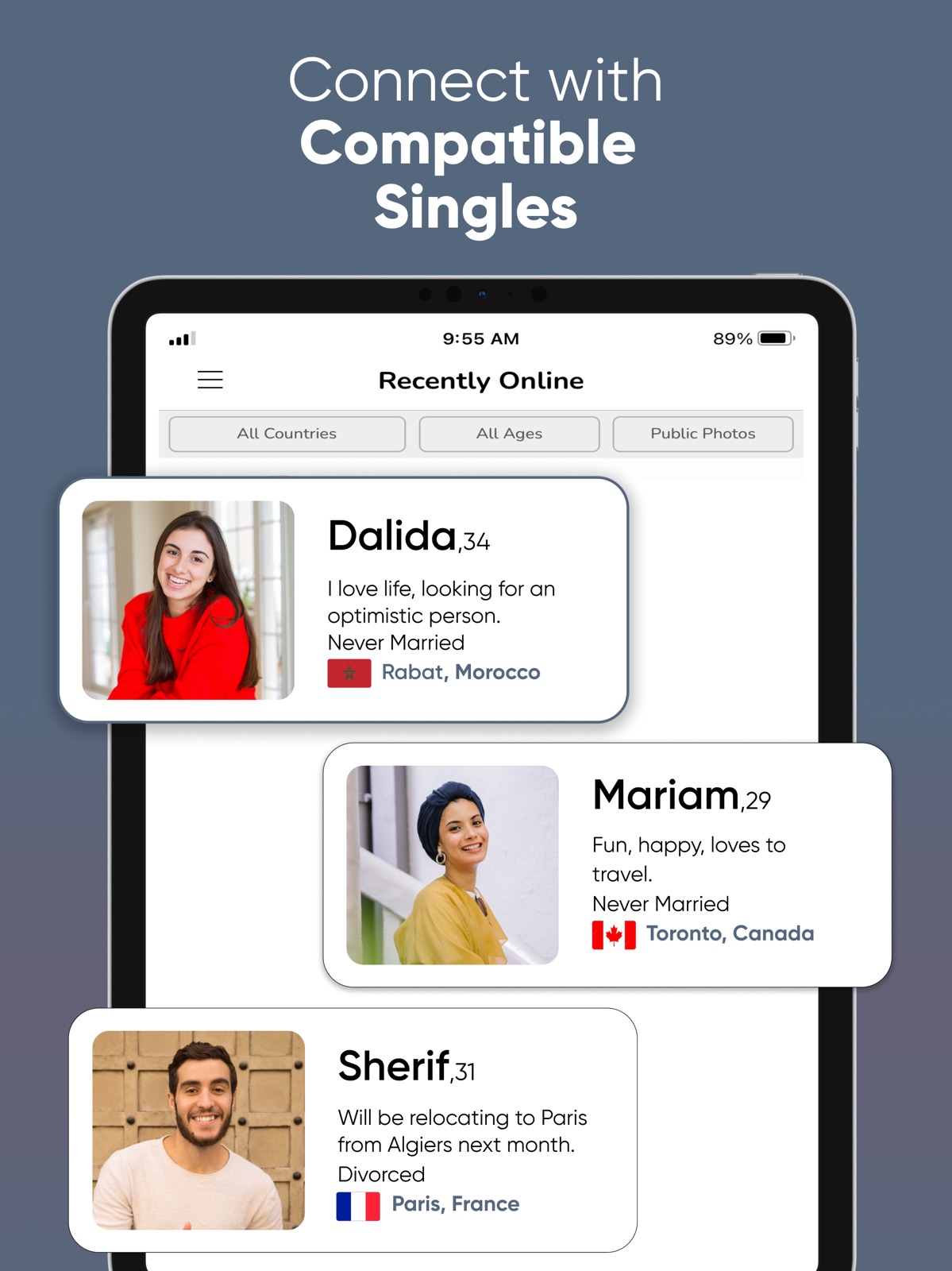 buzzArab Arab & Muslim Dating ipad screenshot 3