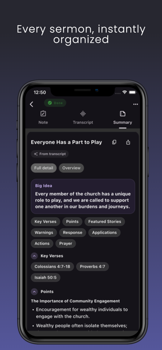Sermon Log Screenshot 1 of 6