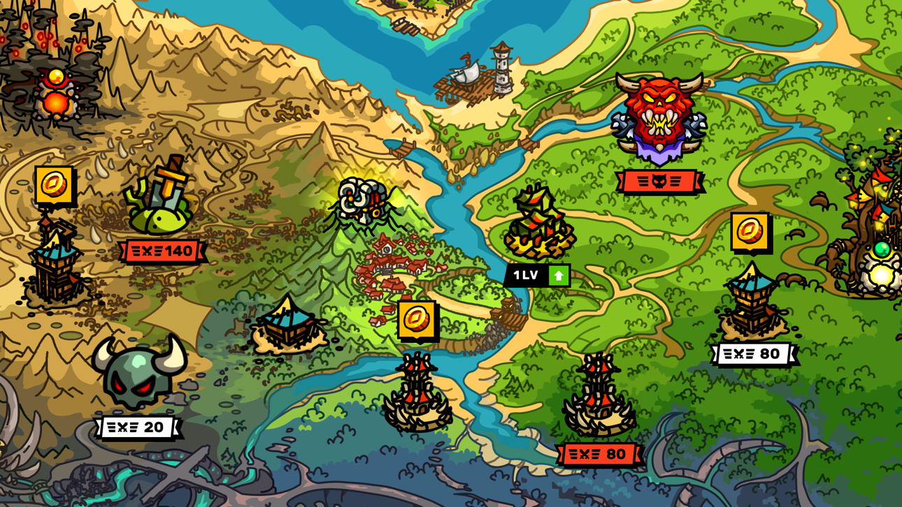 Towerlands: Tower defense (TD) iOS Mod IPA screenshot 5 - iOS game interface