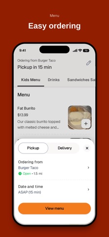 Burger Taco To Go iPhone screenshot