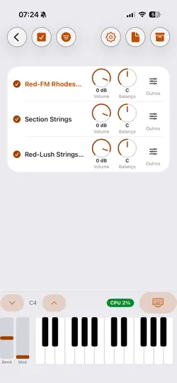 Screenshot von RSF2 — SF2 Manager - AUv3 auf dem iPhone 5