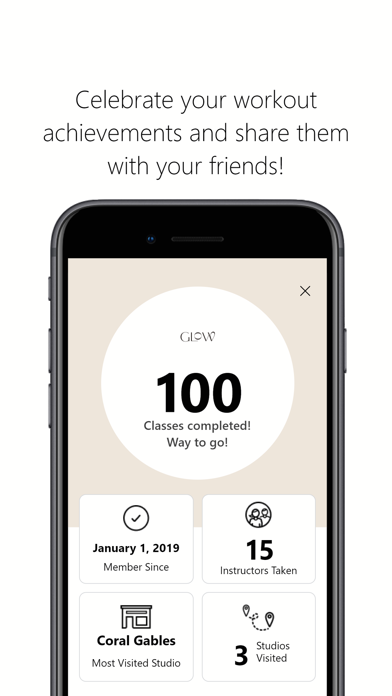 Glow Pilates Reformer iPhone screenshot 6 - Health & Fitness app